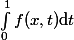 \int_0^1f(x,t)\mathrm{d}t